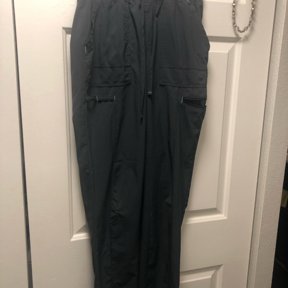 Scrub Star Womens Gray Thread Drawstring Cargo Medical Pockets Pants Size XS - Picture 13 of 15